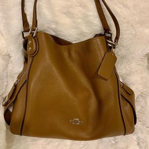 Coach pebbled leather Dalton style handbag
